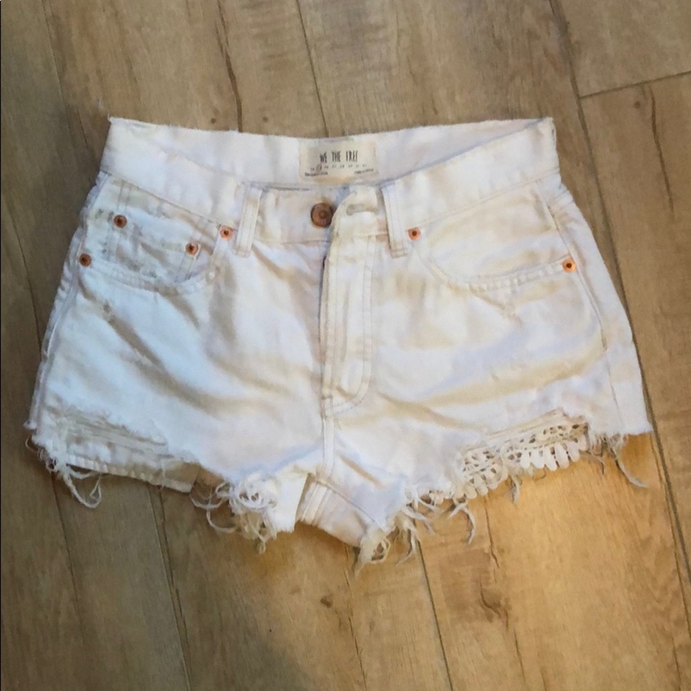 Free people denim shorts